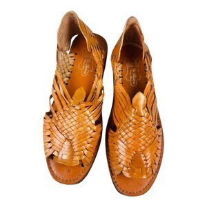 De Clasicos Mens Genuine Leather Fisherman Slip On Comfort Shoes Brown US 11
